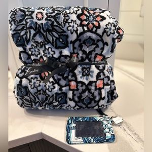 Brand New Vera Bradley blanket and cardholder